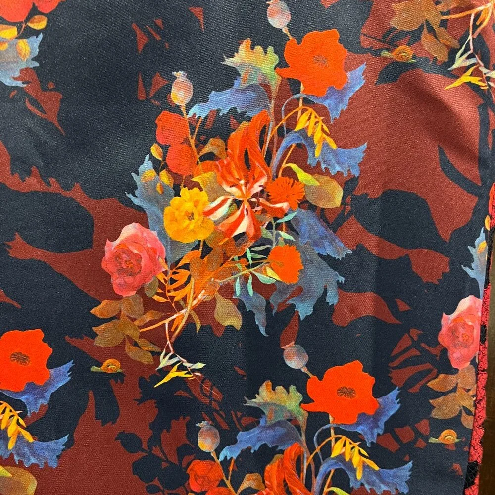 ANTHROPOLOGIE X LEIFSDOTTIR FLORAL LACE SKIRT SIZE 8 - Picture 3 of 11